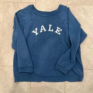 Retro brand Yale sweatshirt.  Distressed.  Oversized